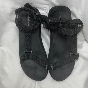 Black Velcro Sandals (not Tevas)